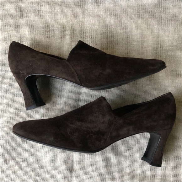 Amalfi Italy Leather Soft Brown Heels Goth Punk Rock
Size 8 1/2 AA Vintage - Picture 6 of 10